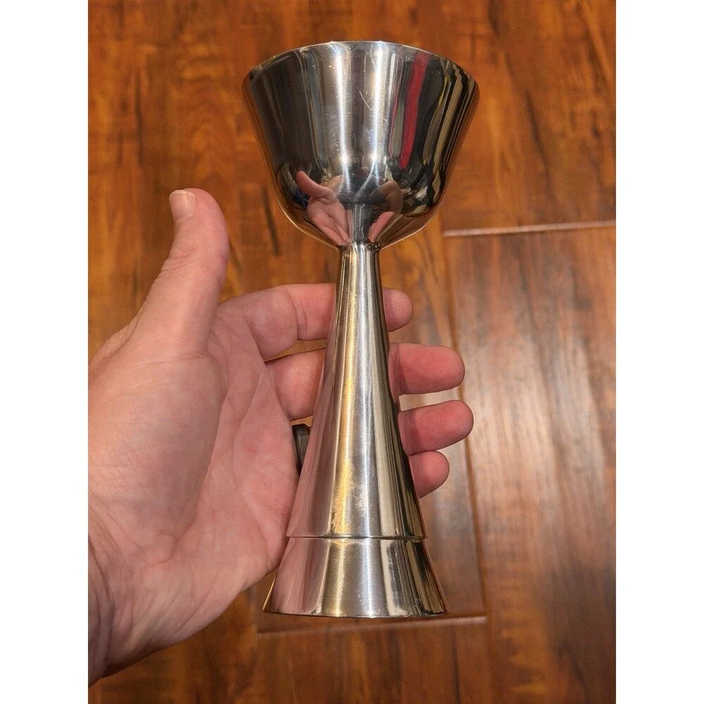 Vintage 2003 Nambe Marilyn Davidson 6250 Silver-Tone Metal Kiddush Cup